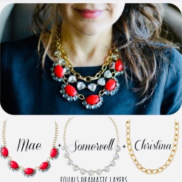 :: S&D🍒CherryRed Vintage Mae Statement Necklace - Picture 5 of 10